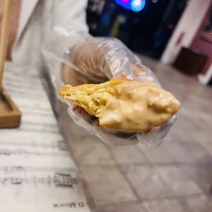 Chicken queso empanada