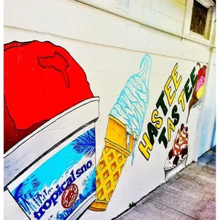  mural of ice cream and ice cream cones