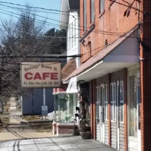 a view of the street