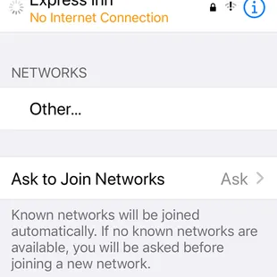 Wi-Fi Connection: (Disabled / Inoperable)