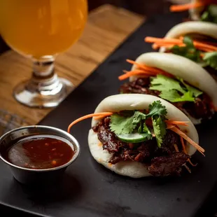 Great food.  Slow cooked brisket.