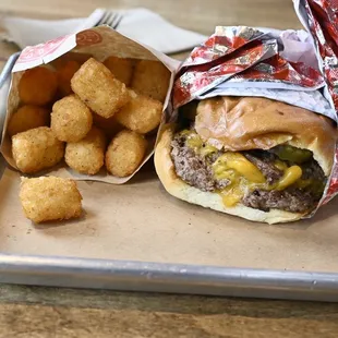 The Cowboy Hat Burger Combo