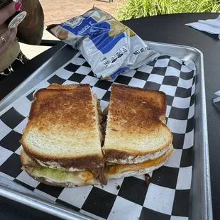 Pulled pork grilled cheese