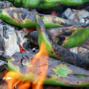Fire-roasting Hatch Chilies is the proper way to do it. :)