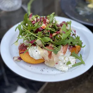 Peaches &amp; burrata