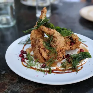 Fried quail