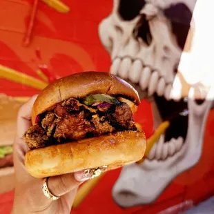 Spicy chicken sandwich