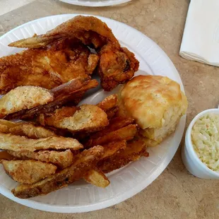 2 PC white meat dinner with 2 sides. Mmmmm