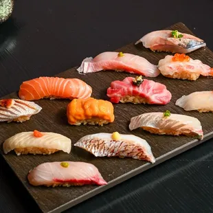 sashimi, sushi, sushi and sashimi, food