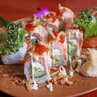 Aburi Salmon Roll