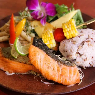 Grilled Salmon Plate
