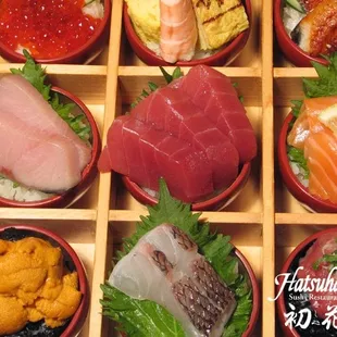The Box of Dreams is Hatsuhana's original style chirashi.