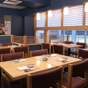interior, sushi and sashimi
