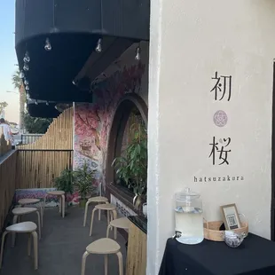 outside