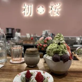 Matcha Daifuku, Matcha Kakigori, Paru Iced Hojicha Latte