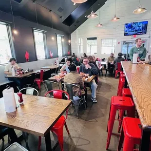 Indoor dining area