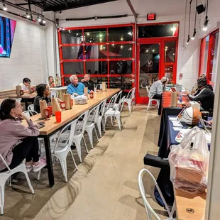 Inside the private / group event dining room for the Damon Stoudamire Coach&apos;s Show (Georgia Tech basketball) on Monday, February 26, 2024.