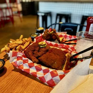 Large dark-hot Two whole wings-damn hot