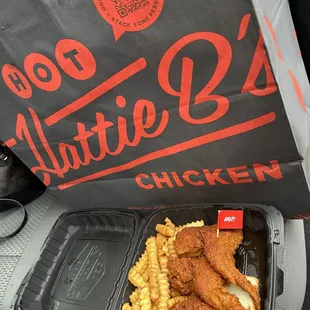 chicken wings and fried chicken