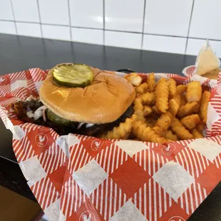 Damn Hot Chicken sandwich &amp; Fries