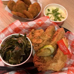 chicken wings and fried chicken