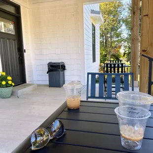 outside