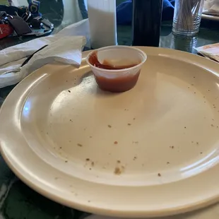 Empty plate cause the food was so good