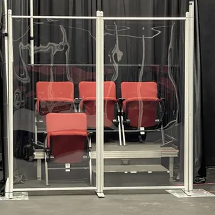 Boxes for social distancing.