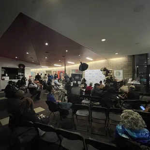 The front lobby space was utilized for our event.