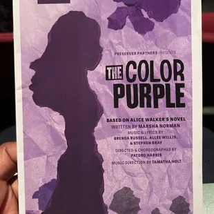 Enjoying a Sunday performance of "The Color Purple"
