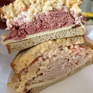 Corned Beef special with Swiss. Smoked Turkey special with provolone and tomato