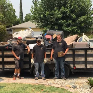 Jim and his team quickly loaded all of the years of unwanted accumulation and completely filled the trailer!