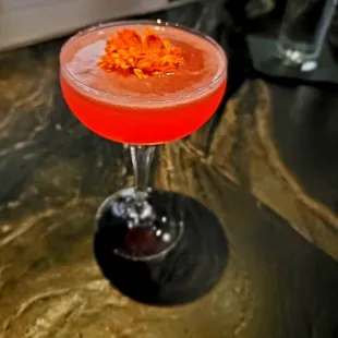 Cocktail with freshly juiced watermelon