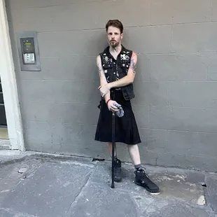 Our guide Drew from the Haunted 5 in 1 tour.