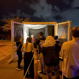 Line to the register - cash only!