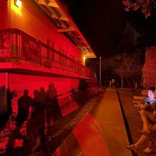 side of the main building (you do not go into here)