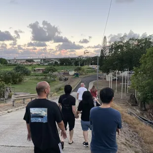 walkin' down the hill to the Haunted Plantation