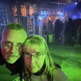 Alice and me in front of the sanitarium.