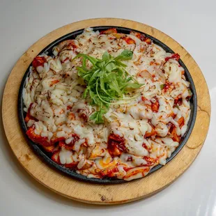 stir-fried spicy chicken with cheese