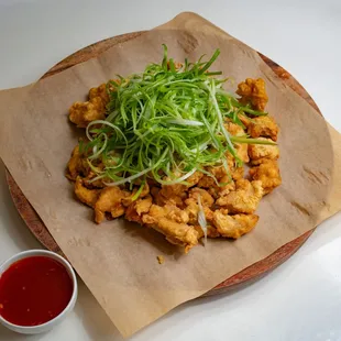 green onion &amp; chicken