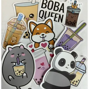 Boba Waterproof Stickers