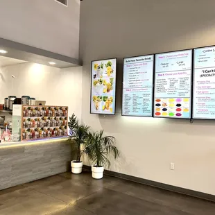 Counter and menu