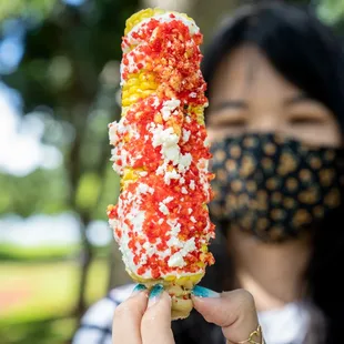 Flaming Hot Cheetos Elote