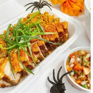 Lechon w/ Birria Fried Rice &amp; Pico De Gallo