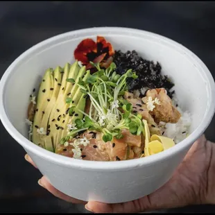 Salmon Yuzu Poke Bowl