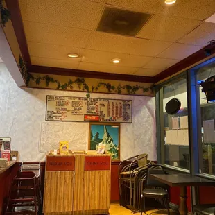 the interior of a restaurant
