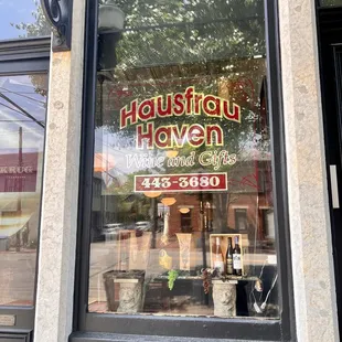 the front door of a restaurant