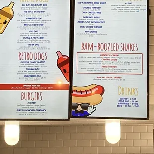 Menu board