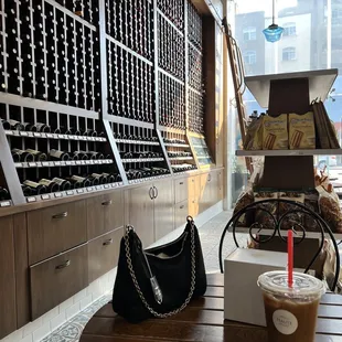 Wine wall! So many great options.