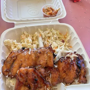 BBQ chicken plate